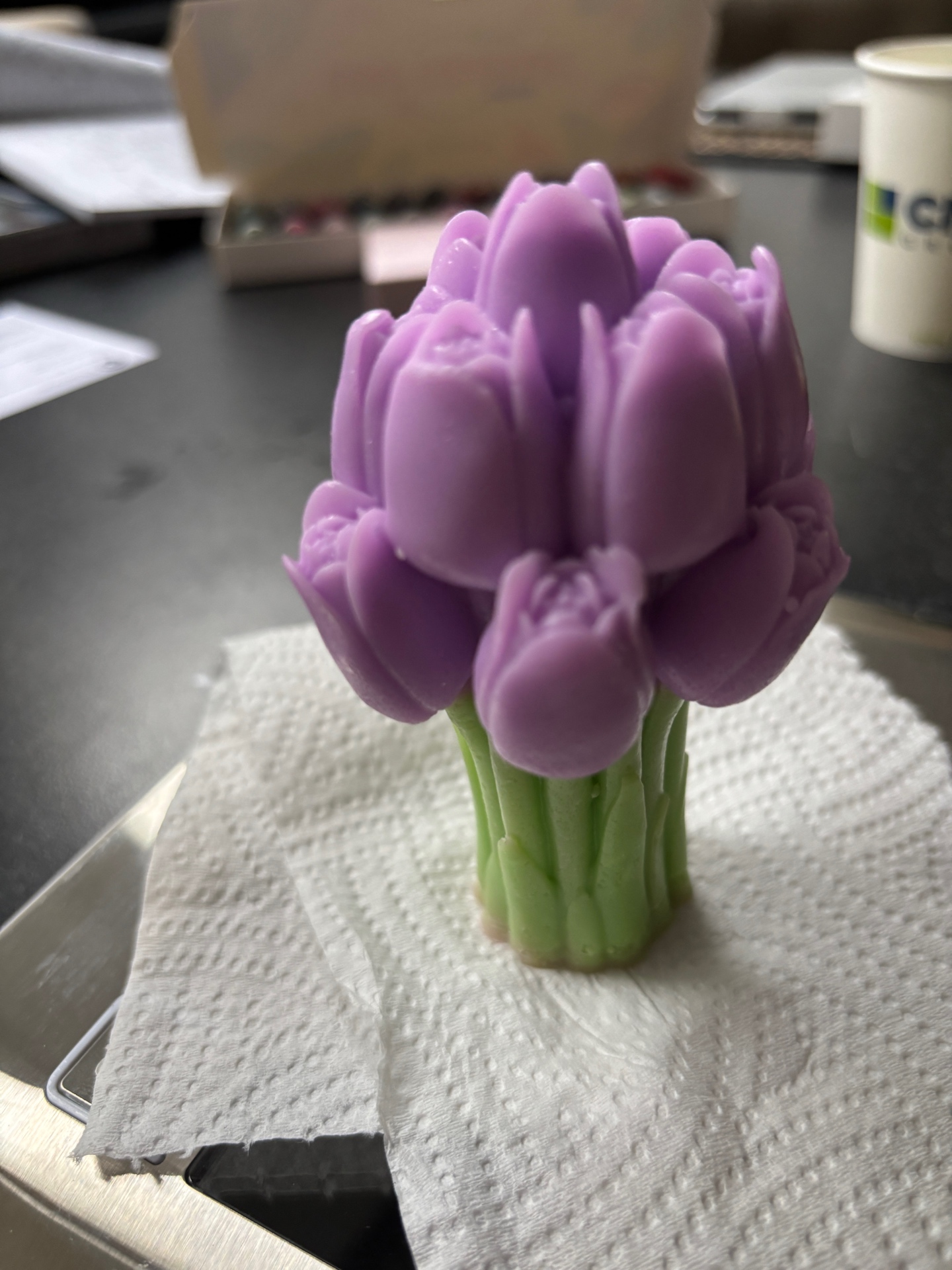 Purple Tulip Bouquet Soap