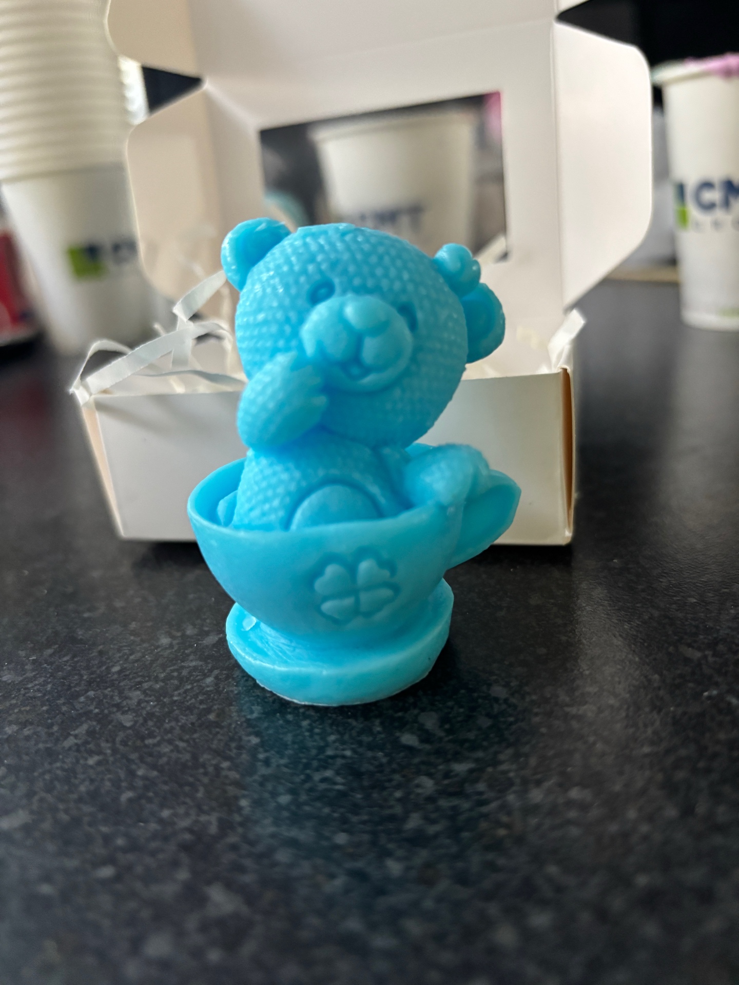 Blue Bear in Cup Soap