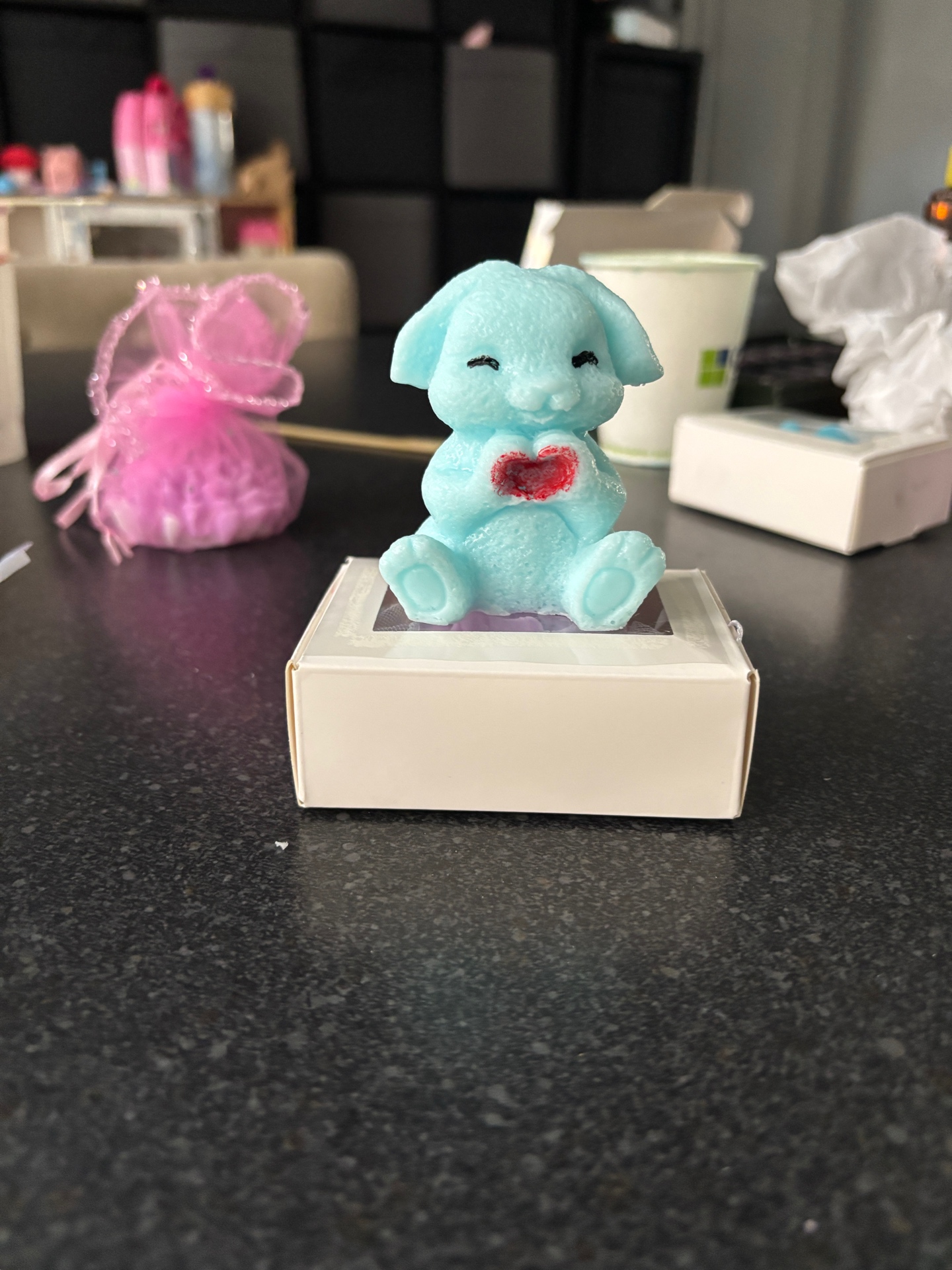 Blue Bunny with Heart