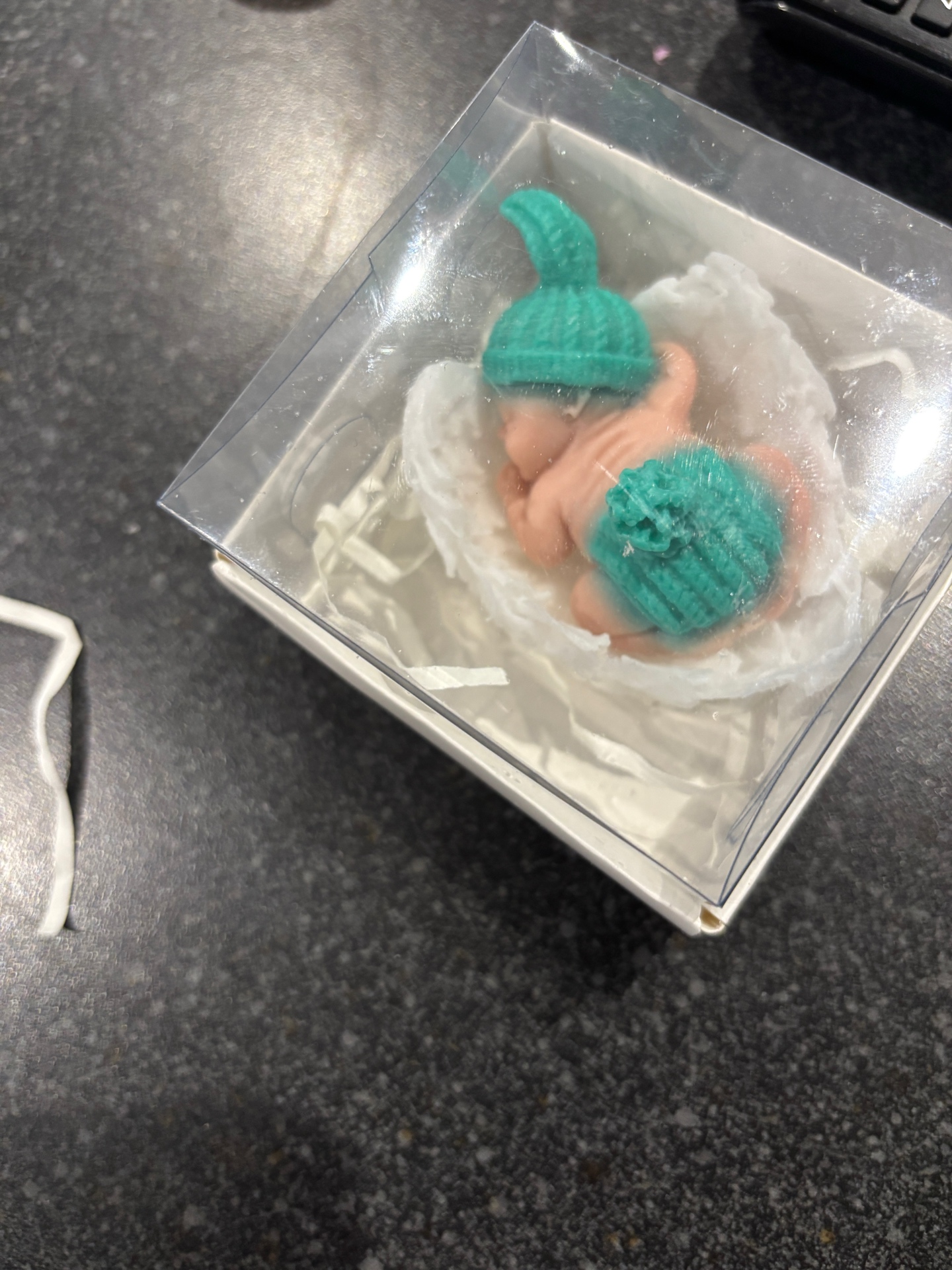 Baby Figurine – Teal Box